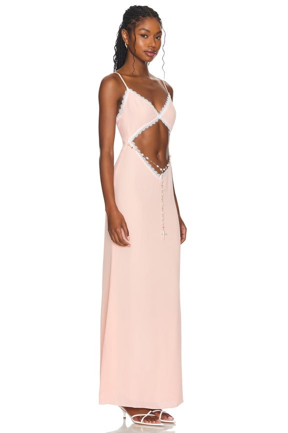 view 2 of 4 Iria Slip Dress in Dusty Pink