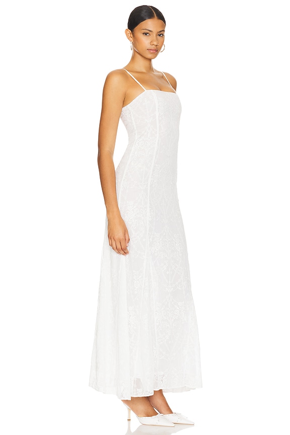 view 2 of 4 Caesarea Embroidered Maxi Dress in Ivory
