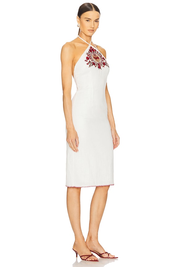 view 2 of 4 Maria Embroidered Dress in Ivory