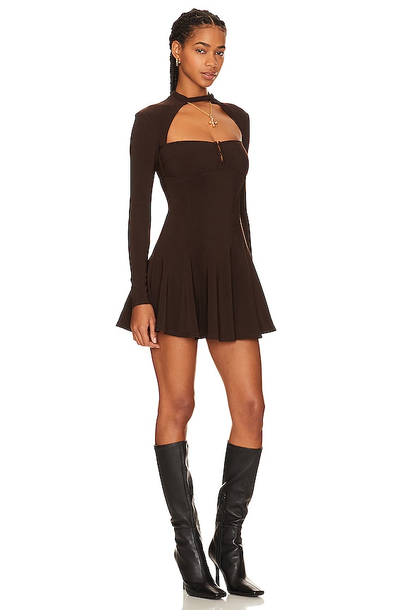 view 2 of 3 VESTIDO AITANA in Dark Brown