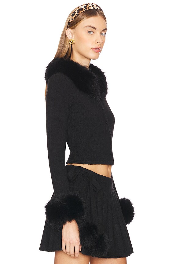 view 2 of 4 Nili Faux Fur Sweater in Black