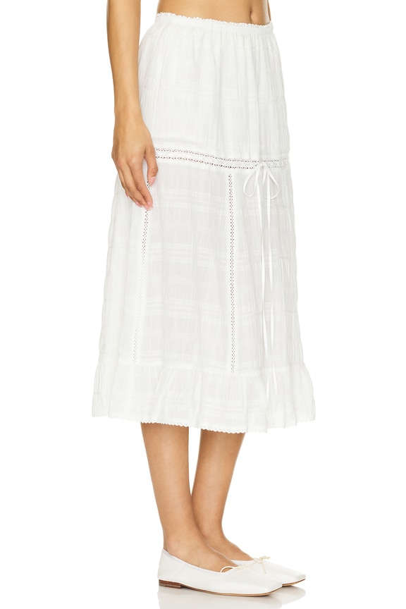 view 2 of 4 Valeria Midi Skirt in Ivory