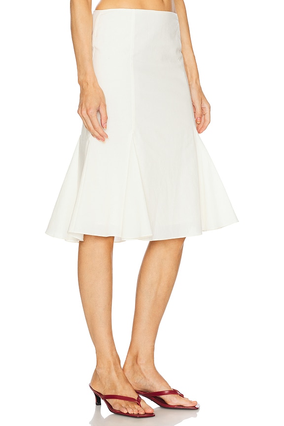 view 2 of 6 Mary Midi Skirt in Ivory
