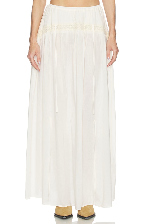view 2 of 7 Cecilia Pickup Maxi Skirt in Ivory