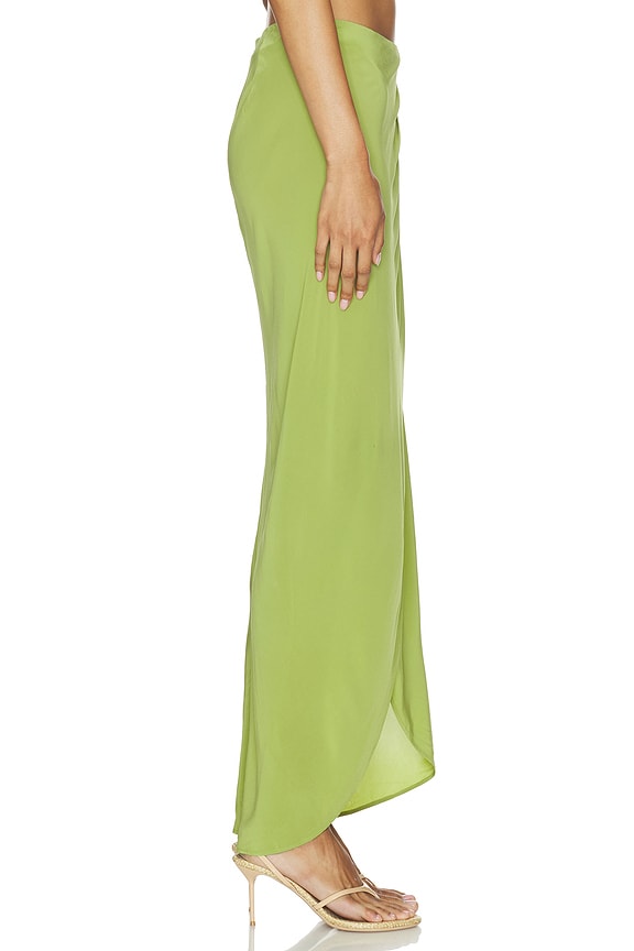 view 2 of 6 Lauren Maxi Skirt in Moss Green