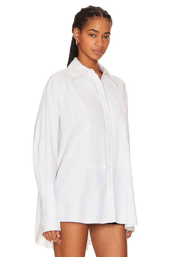 view 2 of 4 Almudena Oversized Button Up Shirt in Ivory