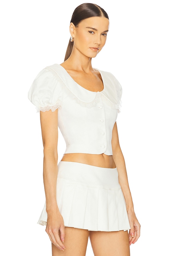 view 2 of 4 Priscilla Top in Ivory