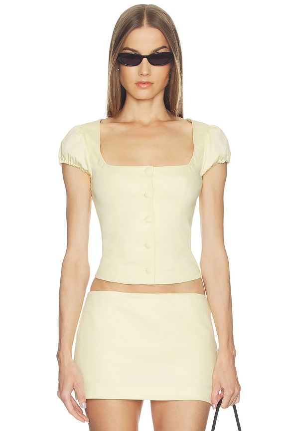view 1 of 4 Rae Top in Butter Yellow