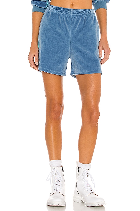 view 2 of 5 Velvet Shorts in Blue