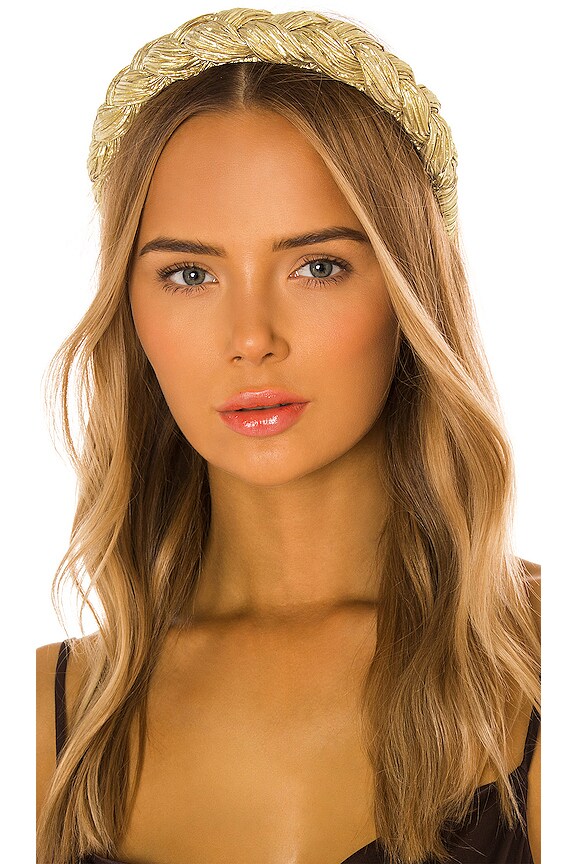 view 1 of 3 Lilac Braided Headband in Gold