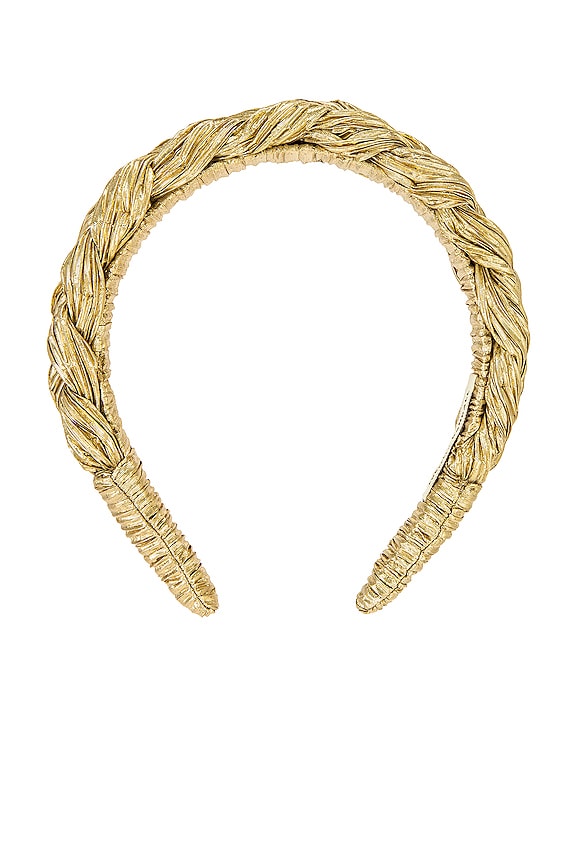 view 2 of 3 Lilac Braided Headband in Gold