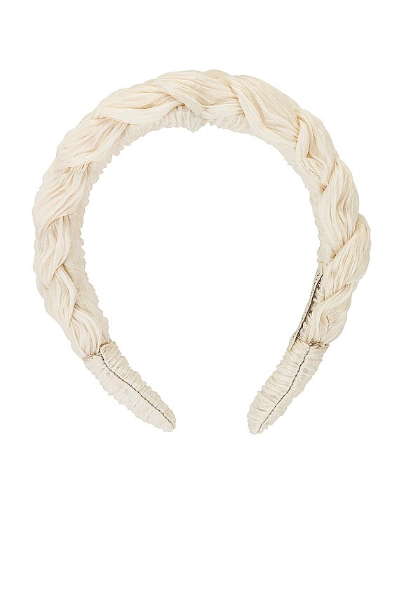 view 2 of 3 Lilac Braided Headband in Pearl