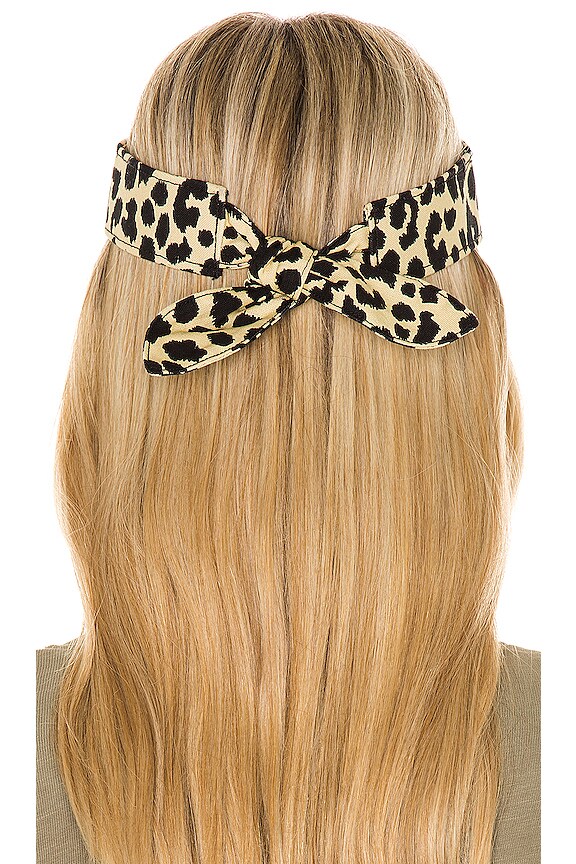 view 2 of 3 Rhonda Bow Visor in Leopard