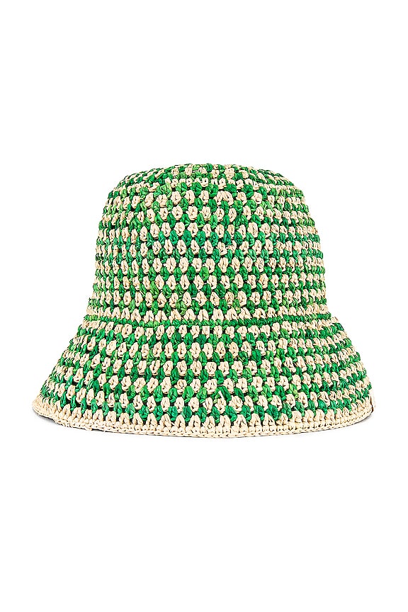 view 2 of 3 Jocelyn Bucket Hat in Natural & Green