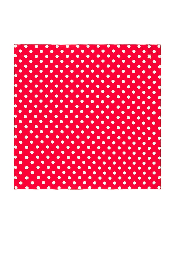 view 2 of 2 PAÑUELO BEVERLY in Red & White Polka Dots