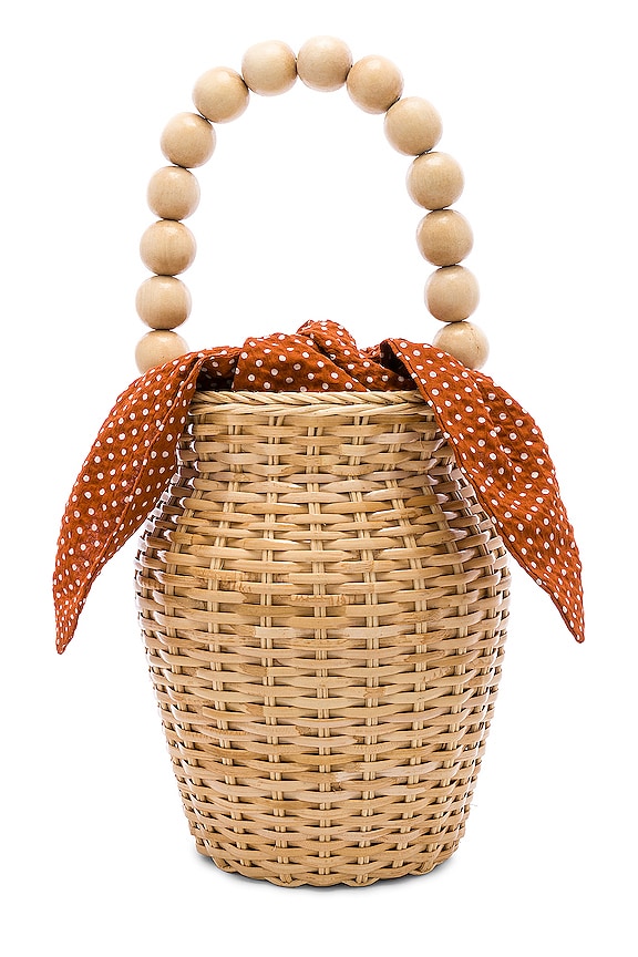 view 2 of 4 Wicker Tote in Blonde & Penny