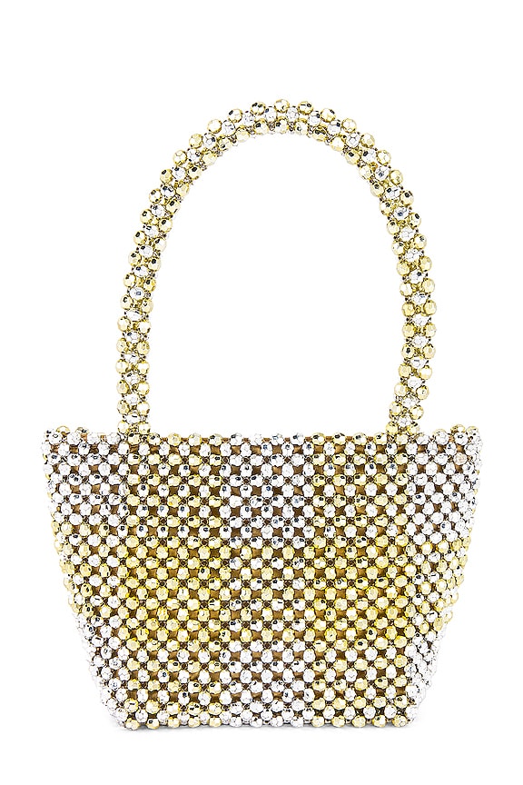 view 1 of 4 BOLSO TOTE MINA in Gold & Silver