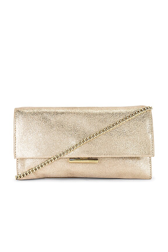 view 1 of 5 Tab Clutch in Cappuccino Sparkle