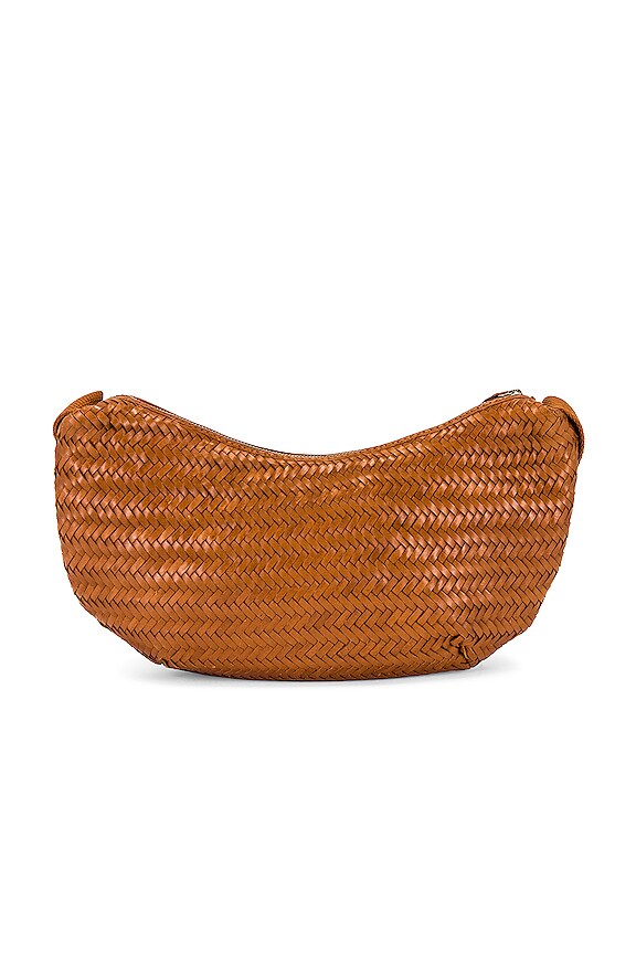 view 2 of 5 Jillian Woven Crossbody Pouch in Timber Brown