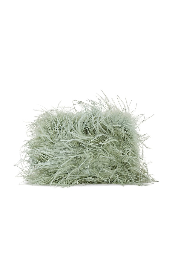 view 2 of 5 ESTUCHE ZAHARA FEATHER in Sage Feathers