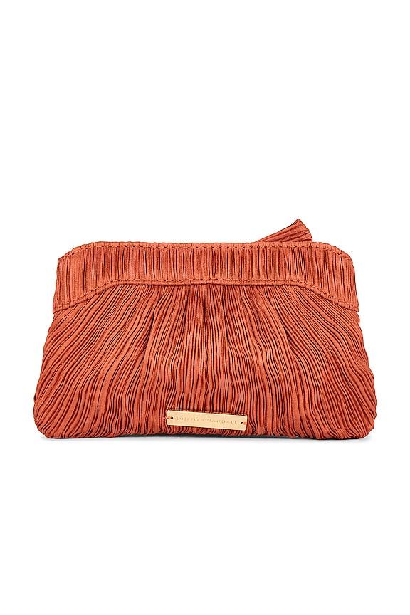 view 2 of 5 POCHETTE ROCHELLE in Terracotta Shantung