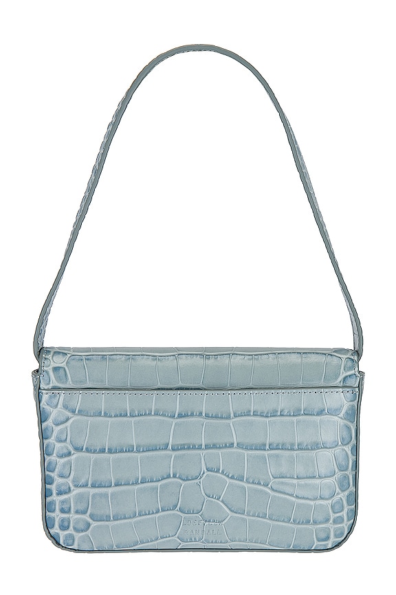 view 2 of 4 Stephania Shoulder Bag in Light Blue Croc