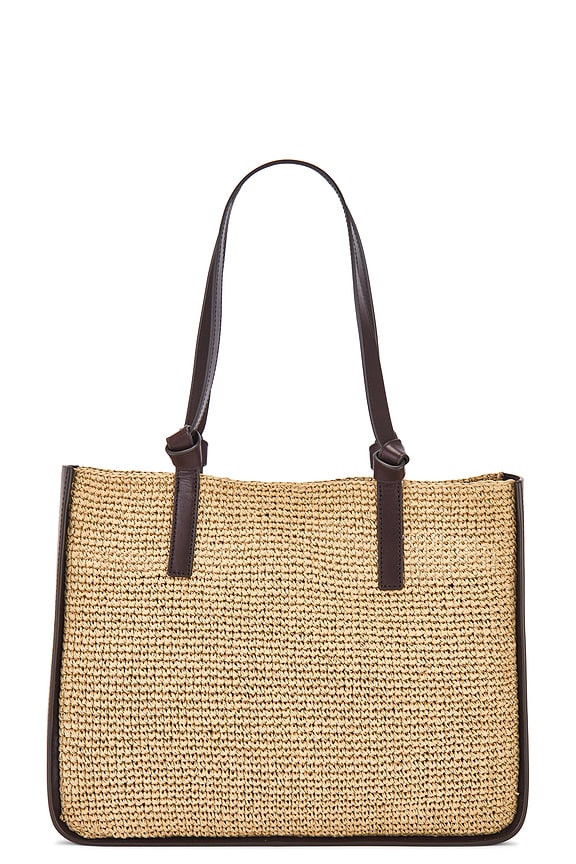 view 2 of 4 СУМКА-ТОУТ В МОРСКОМ СТИЛЕ КОРИЧНЕВОГО ЦВЕТА MYRA in Espresso