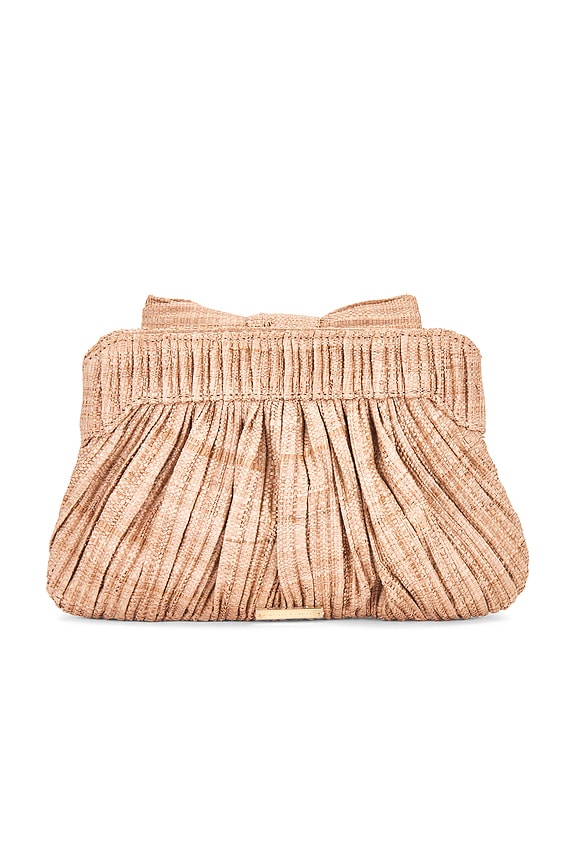 view 2 of 5 Rayne Pleated Bow Clutch in Blush