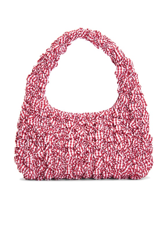 view 2 of 4 Smocked Mini Hobo Bag in Red Gingham