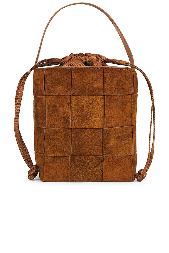 view 2 of 5 Laith Wide Woven Top Handle Bag in Cacao