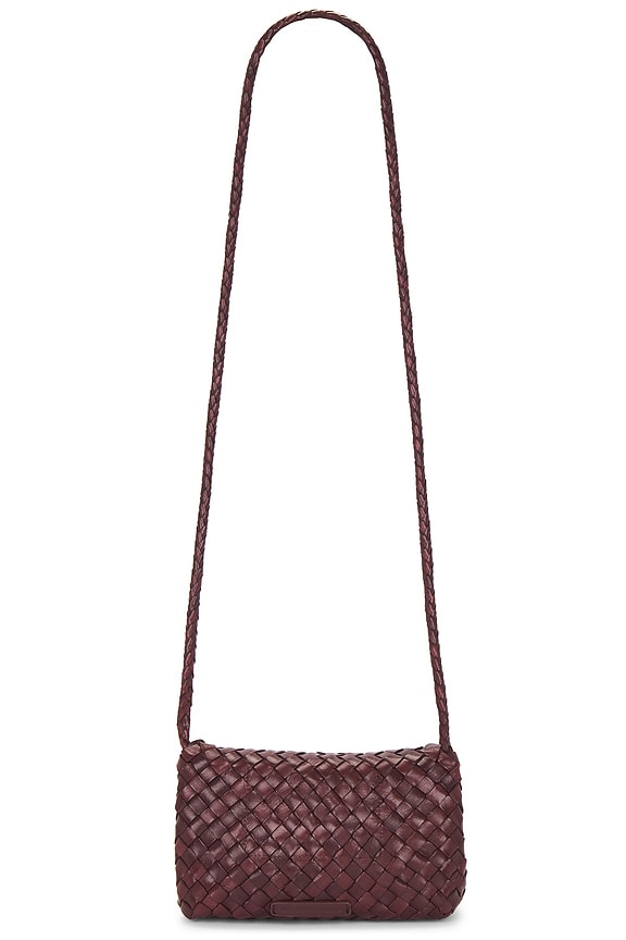 view 2 of 4 MINI BOLSO BANDOLERA TEJIDO VINIE in Maroon