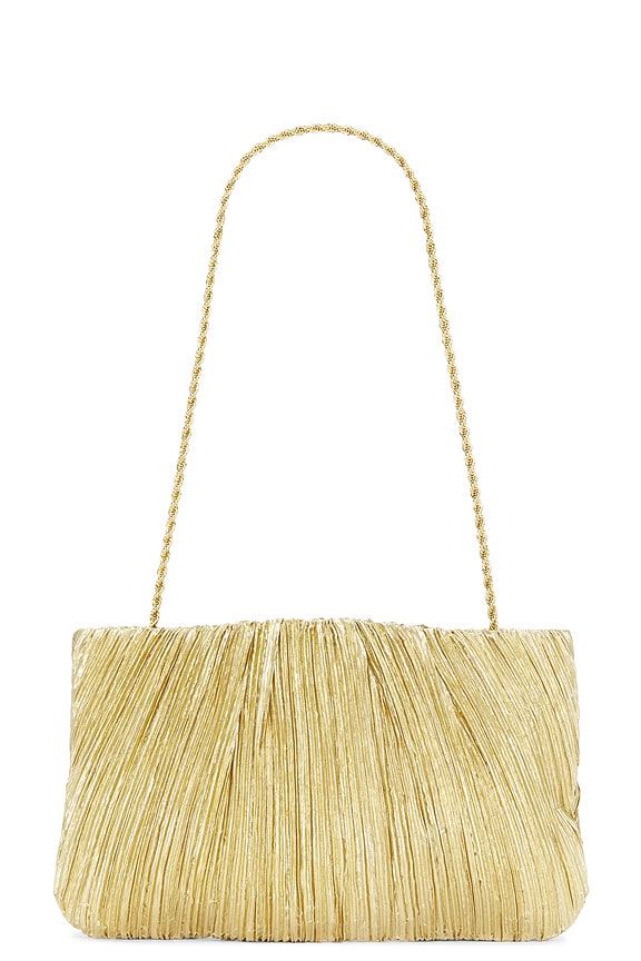 view 2 of 4 Brit Flat Pleated Pouch in Gold