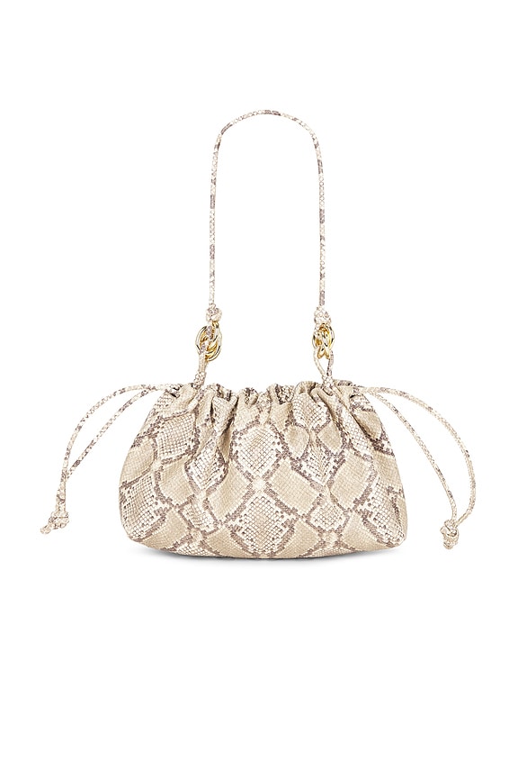 view 2 of 4 SAC PORTÉ ÉPAULE KIRI in Embossed Snake Leather
