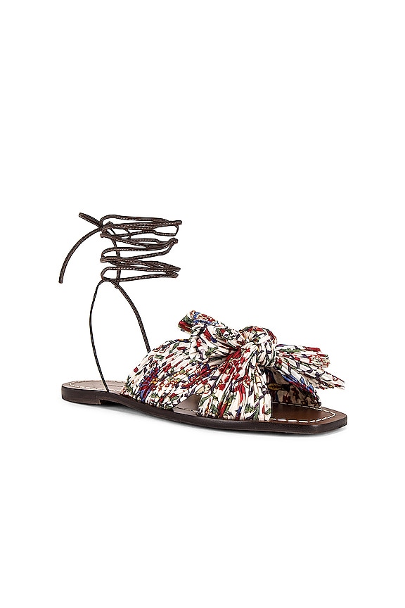 view 2 of 5 Peony Knot Wrap Sandal in Provincial Floral