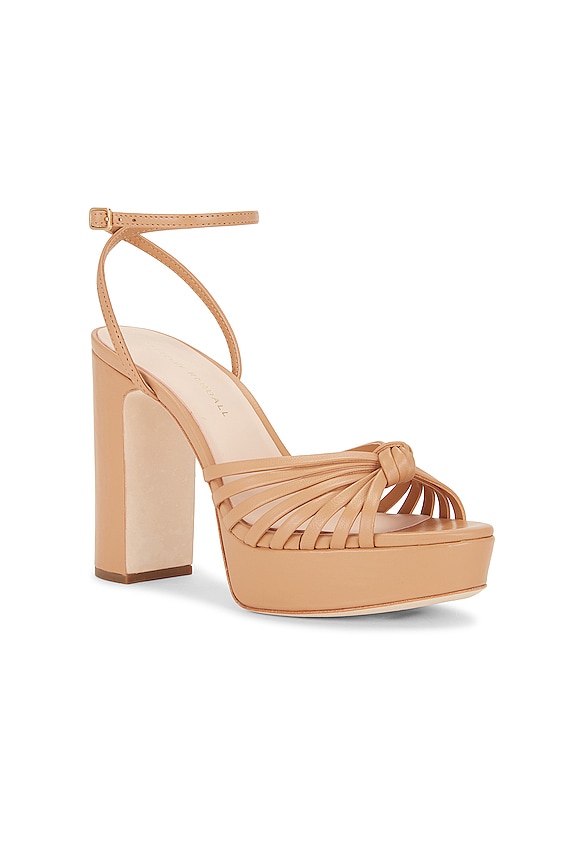 view 2 of 5 Rivka Leather Knot Platform Sandal in Dune