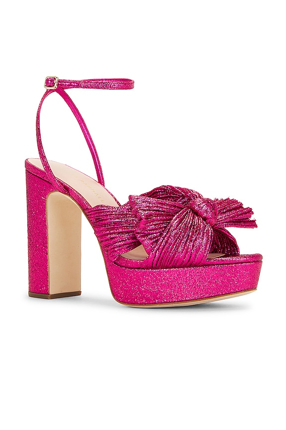 view 2 of 5 Natalia Platform Sandal in Fuchsia Lam