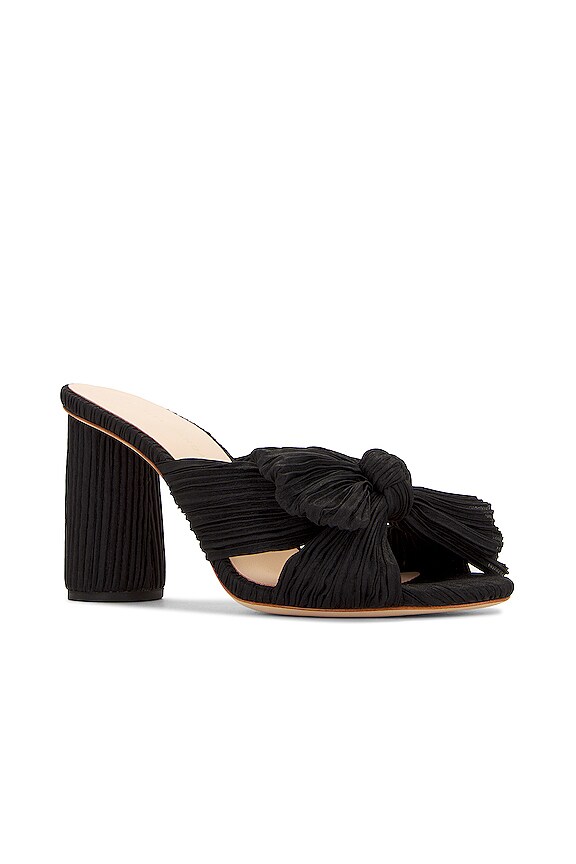 view 2 of 5 Penny Knot Mule in Black Taffeta