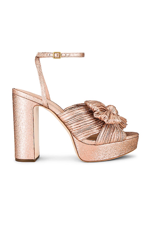 view 1 of 5 Natalia Pleated Platform Sandal in Dune