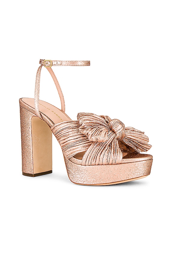 view 2 of 5 Natalia Pleated Platform Sandal in Dune