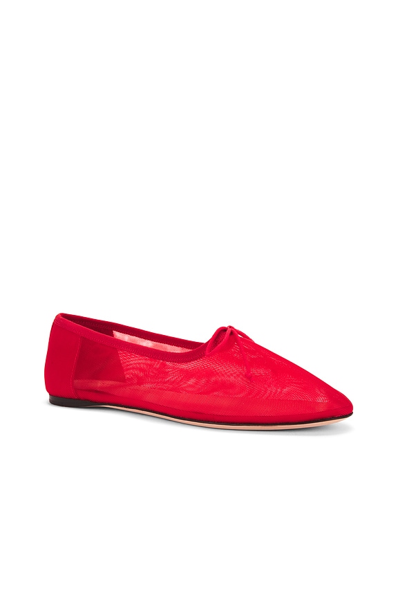 view 2 of 5 Landon Mesh Ballet Flats in Red