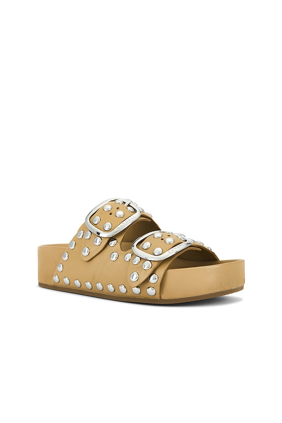 view 2 of 5 Jack Sandal in Khaki & Silver