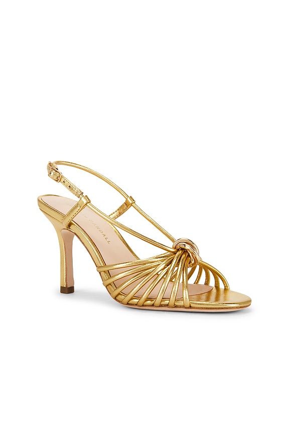 view 2 of 5 CHEVILLE SANGLÉE MAREKA in Gold Metallic Nappa