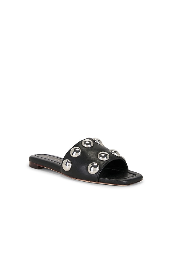view 2 of 5 Hayes Studded Flat Sandal in Black