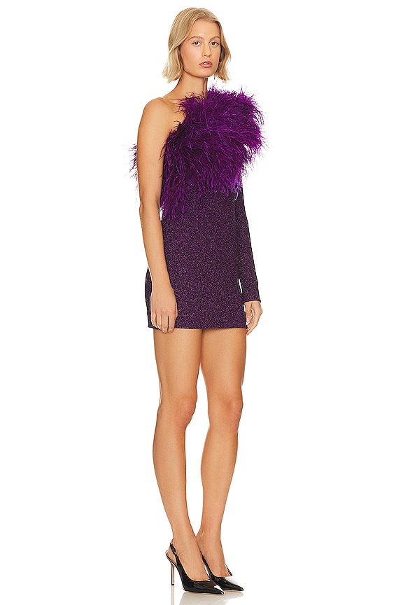 view 2 of 3 One Shoulder Dress in Amethyst
