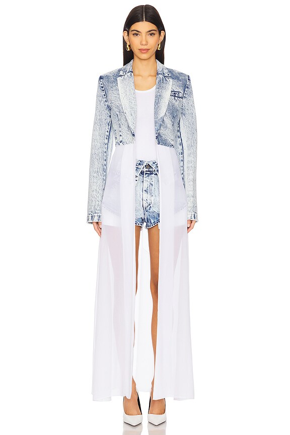 view 2 of 4 Lightwash Denim Combo Jacket in Stoned Denim