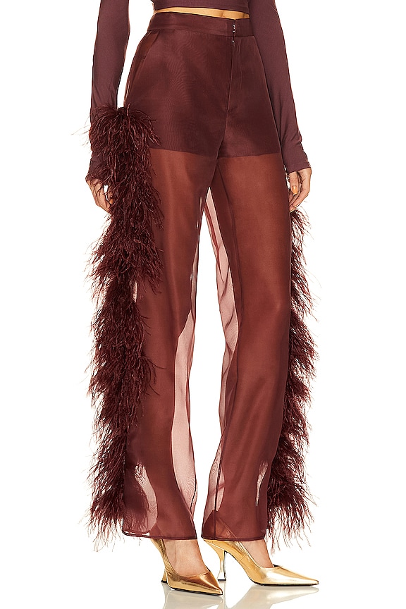 view 2 of 4 바지 in Merlot