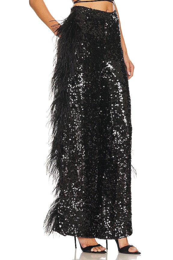 view 2 of 5 Sequin Trouser in Black