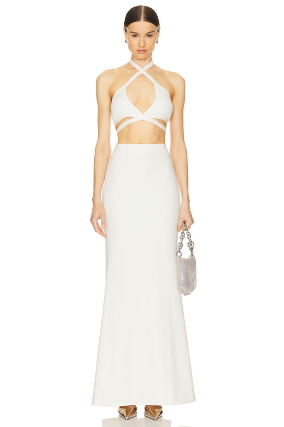 La Bella Tiered Maxi Skirt - Cream