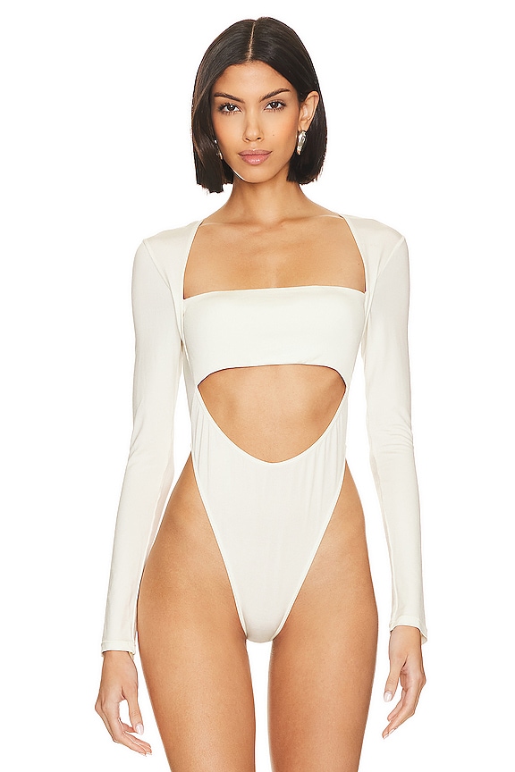 view 2 of 5 BODY BANDEAU MANCHES LONGUES in Cream