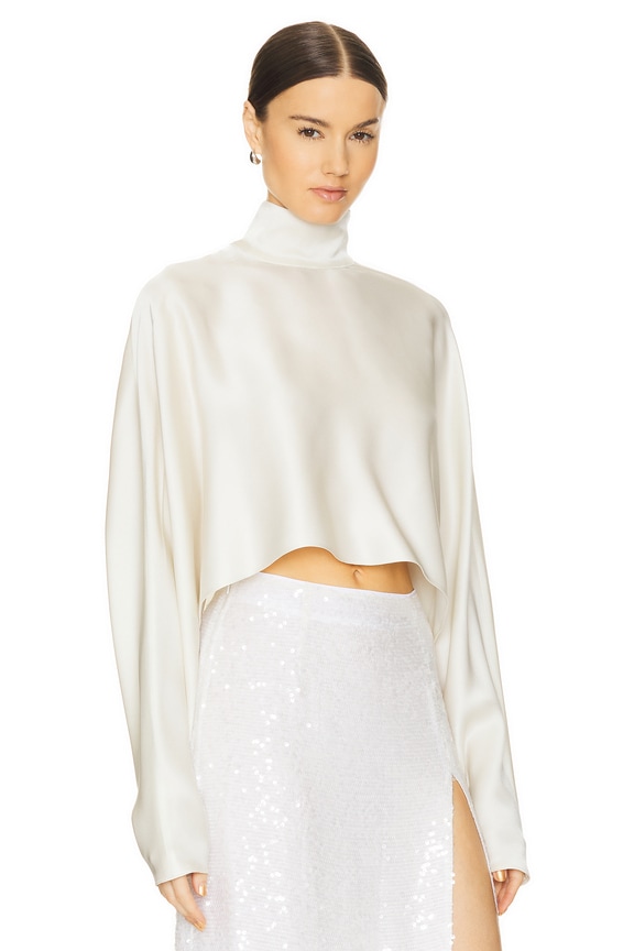 view 2 of 4 Crop Caftan Top in Cream